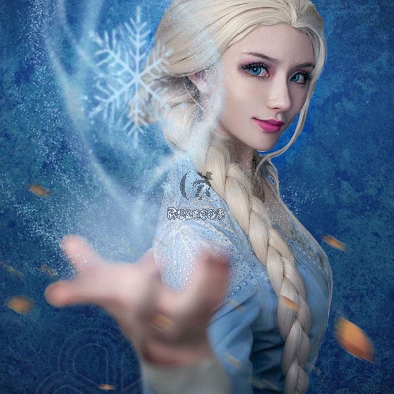 Film Elsa Cosplay Costume 