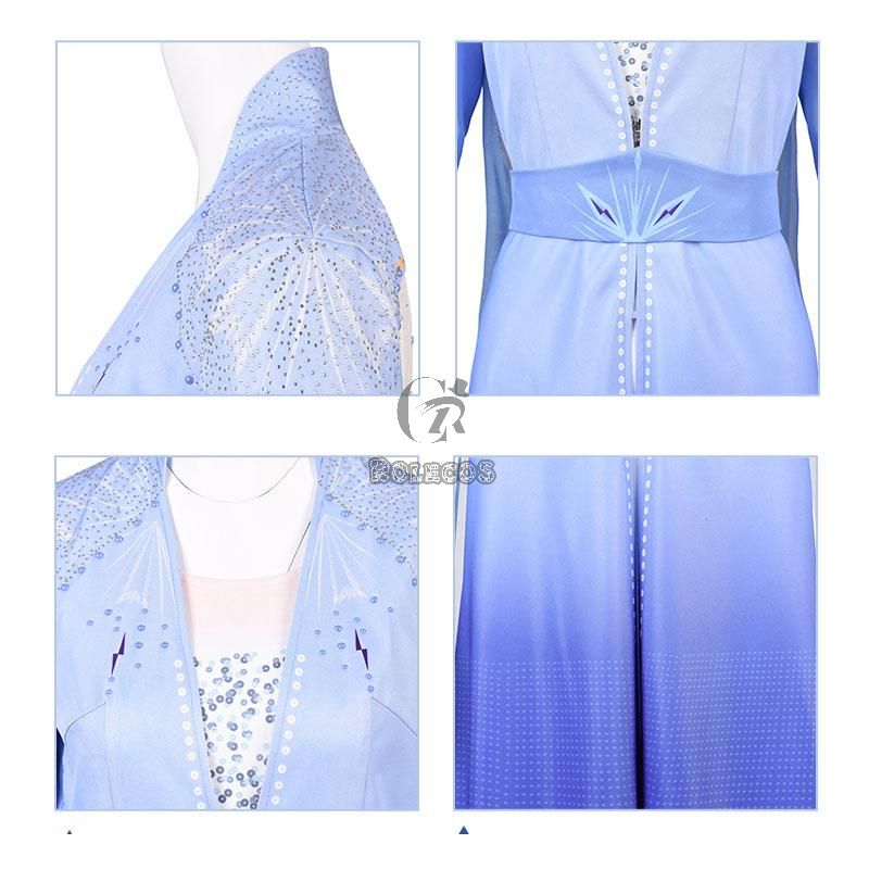 Film Elsa Cosplay Costume 