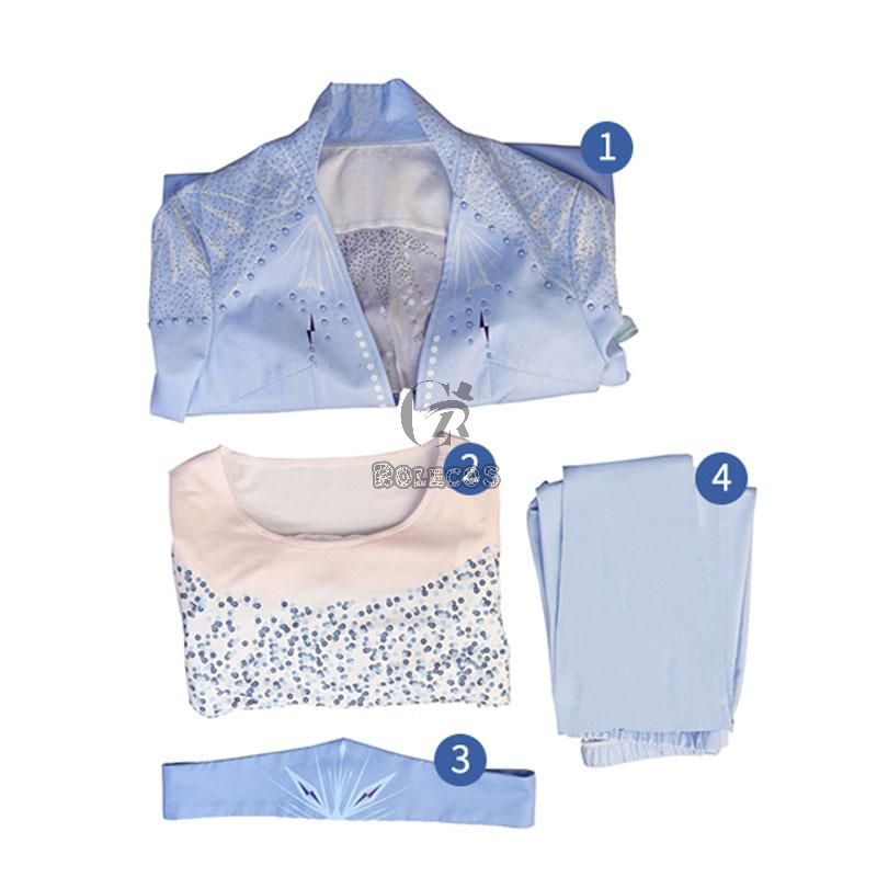 Film Elsa Cosplay Costume 