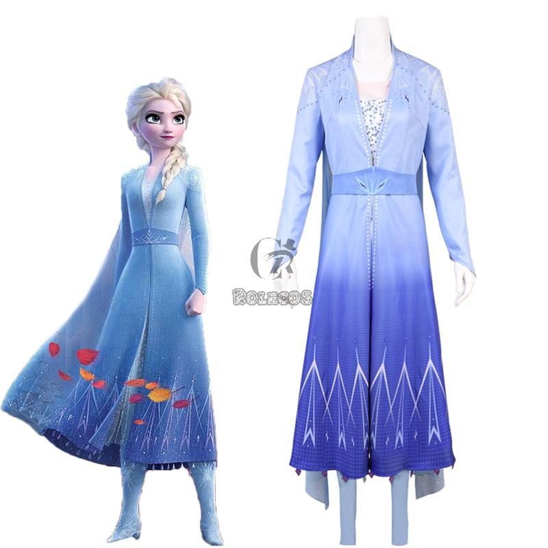 Film Elsa Cosplay Costume 