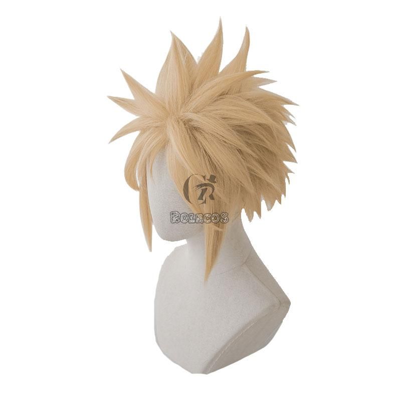 FINAL FANTASY Cloud Strife Blond Cosplay Wigs 2 Style