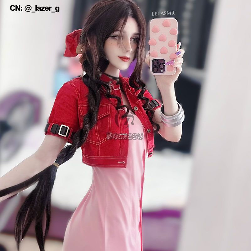 Final Fantasy VII 7 Aerith Cosplay Costumes