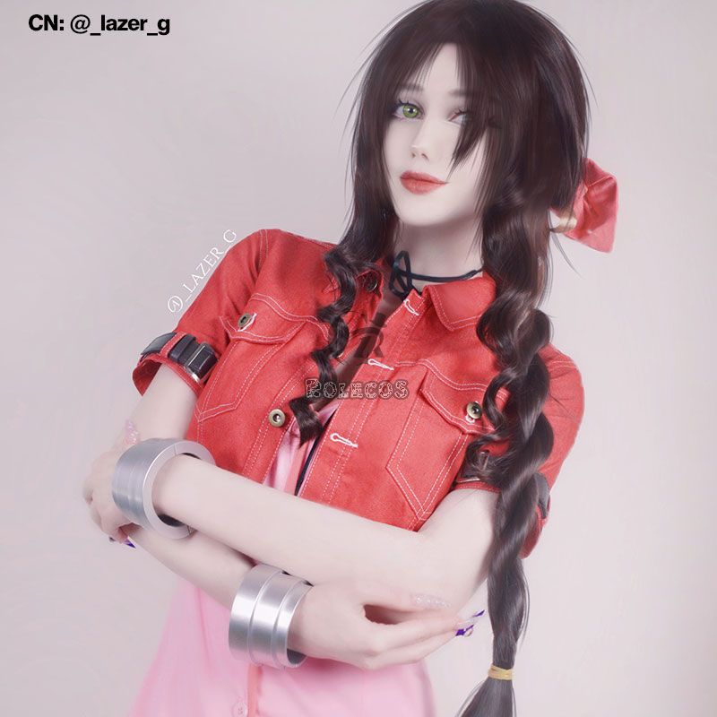 Final Fantasy VII 7 Aerith Cosplay Costumes