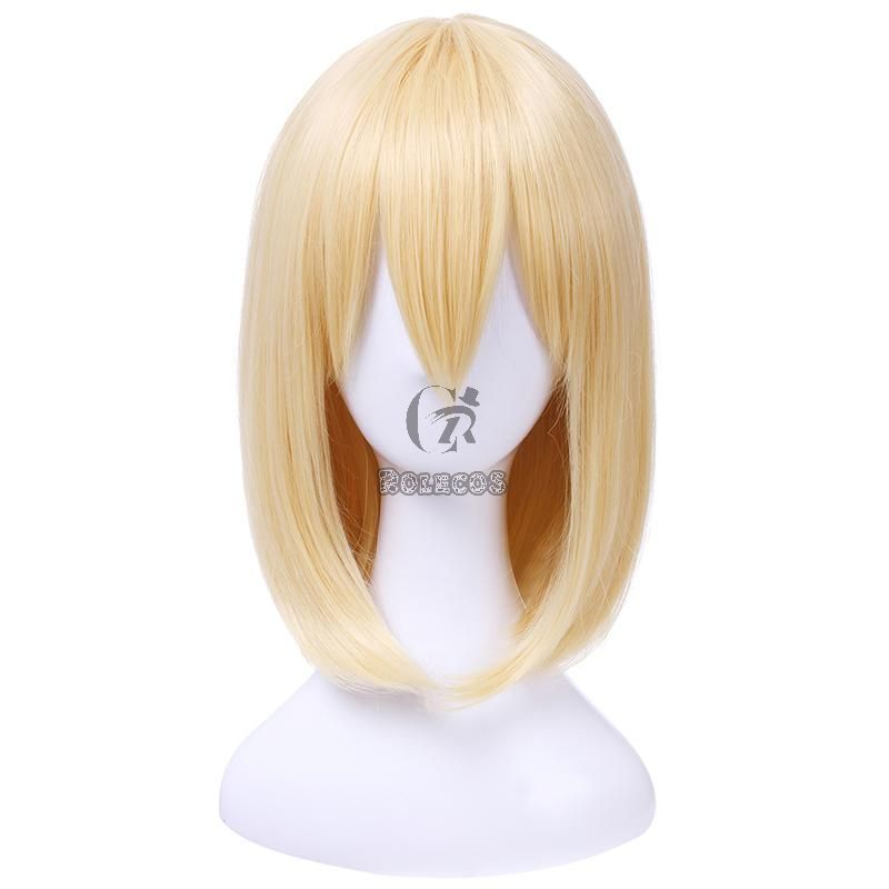 Fire Force Iris Blonde Medium Length Cosplay Wigs