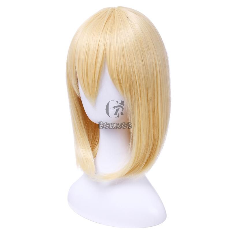 Fire Force Iris Blonde Medium Length Cosplay Wigs