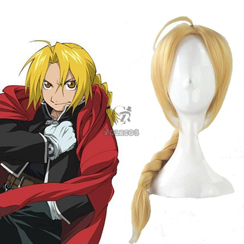 Fullmetal Alchemist Edward Elric 45cm Long Golden Cosplay Wig