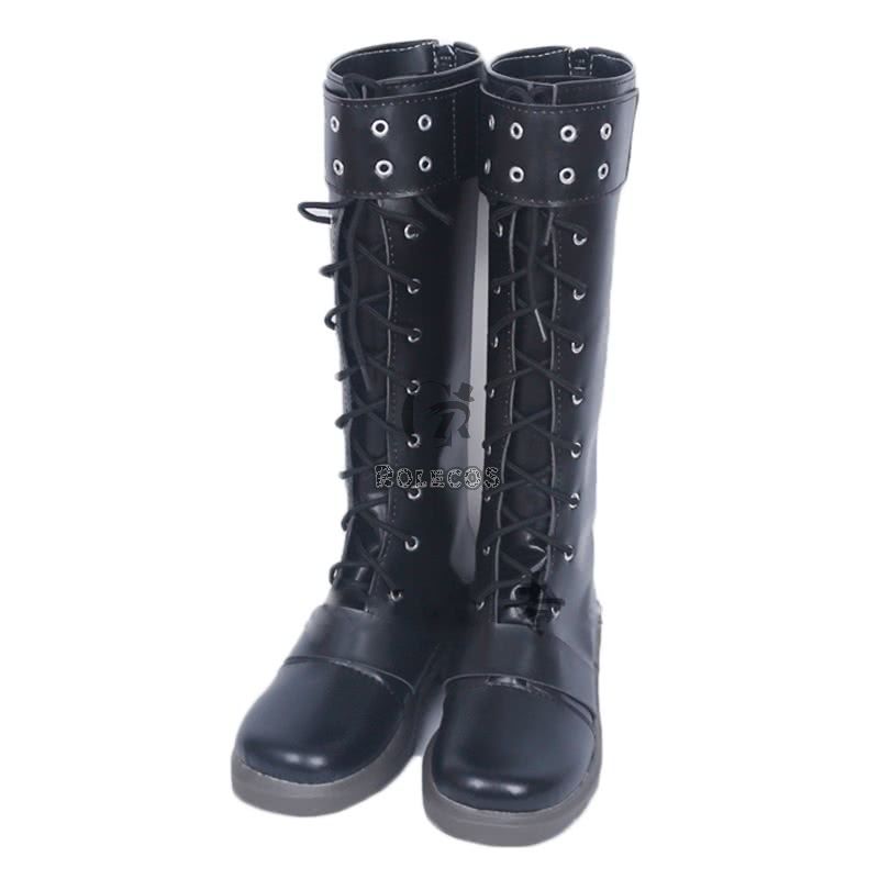 Futaba Sakura Persona 5 Blcak Boots Game Cosplay Shoes