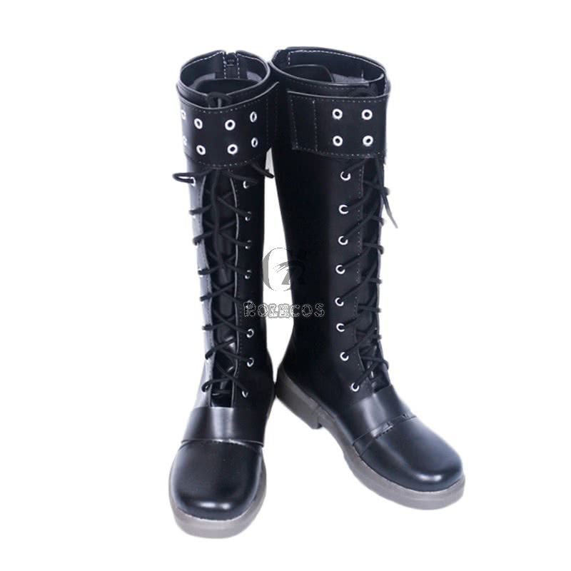 Futaba Sakura Persona 5 Blcak Boots Game Cosplay Shoes