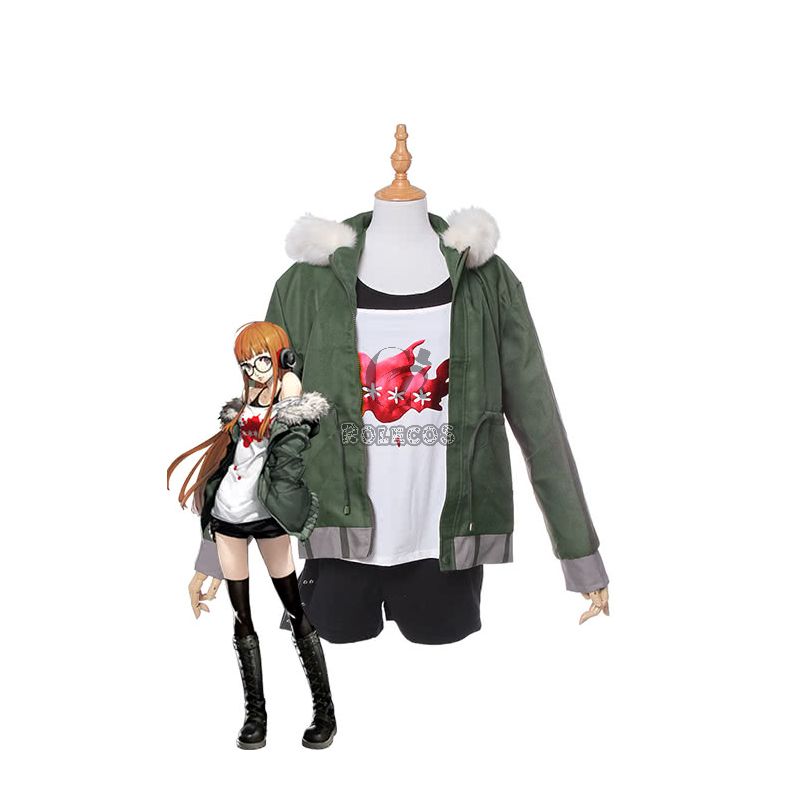 Futaba Sakura Persona 5 Brown Game Cosplay Costumes 