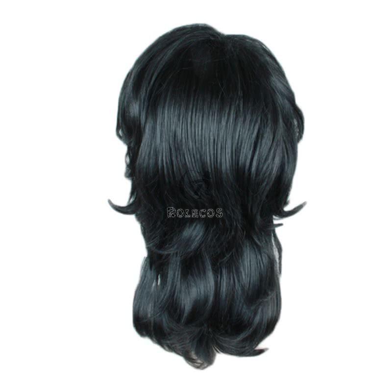 Game Ensemble Stars Rei Sakuma Black Curly Cosplay Wig