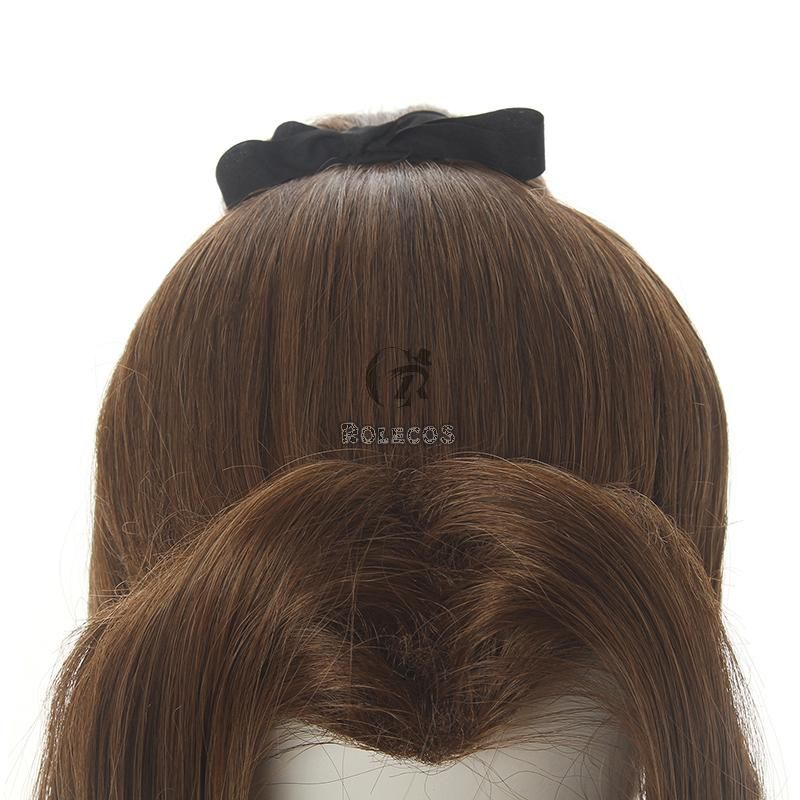 Game Final Fantasy VII Aerith Gainsborough Cosplay Wigs Brown Long Curly Cosplay Wig
