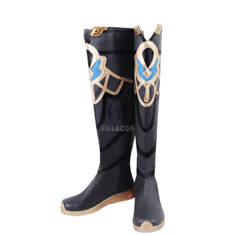 Game Genshin Impact Albedo Cosplay Shoes