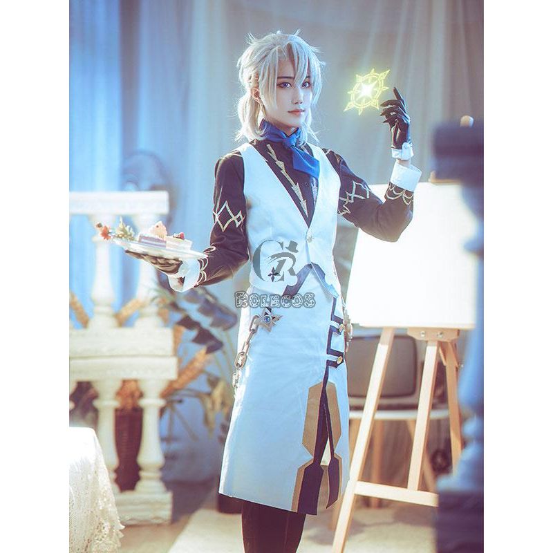 Game Genshin Impact Albedo Sweet Paradise Cosplay Costume