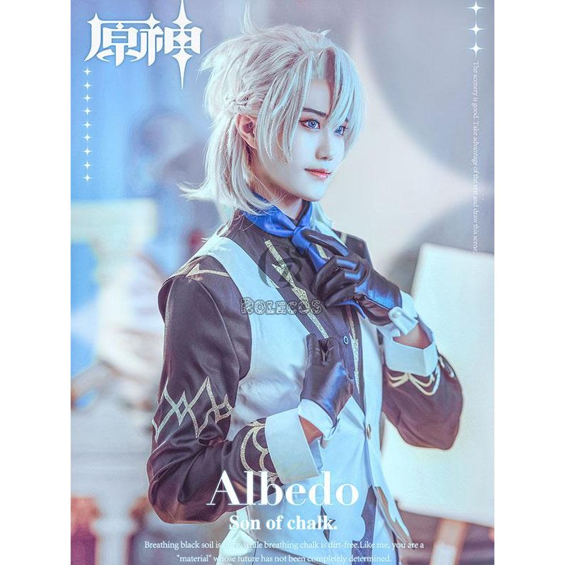 Game Genshin Impact Albedo Sweet Paradise Cosplay Costume