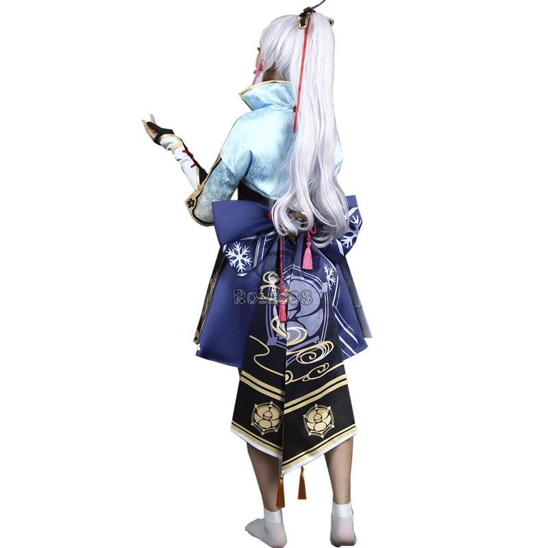 Game Genshin Impact Ayaka Cosplay Costume 