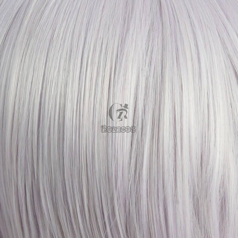 Game Genshin Impact Ayaka Gray Mixed Blue Long Ponytail Cosplay Wigs