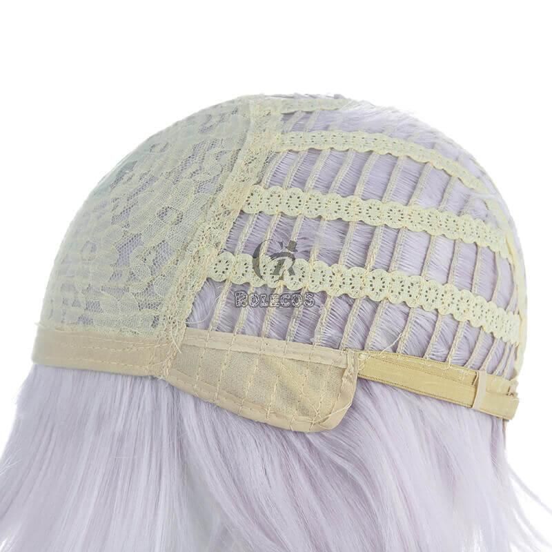 Game Genshin Impact Ayaka Gray Mixed Blue Long Ponytail Cosplay Wigs