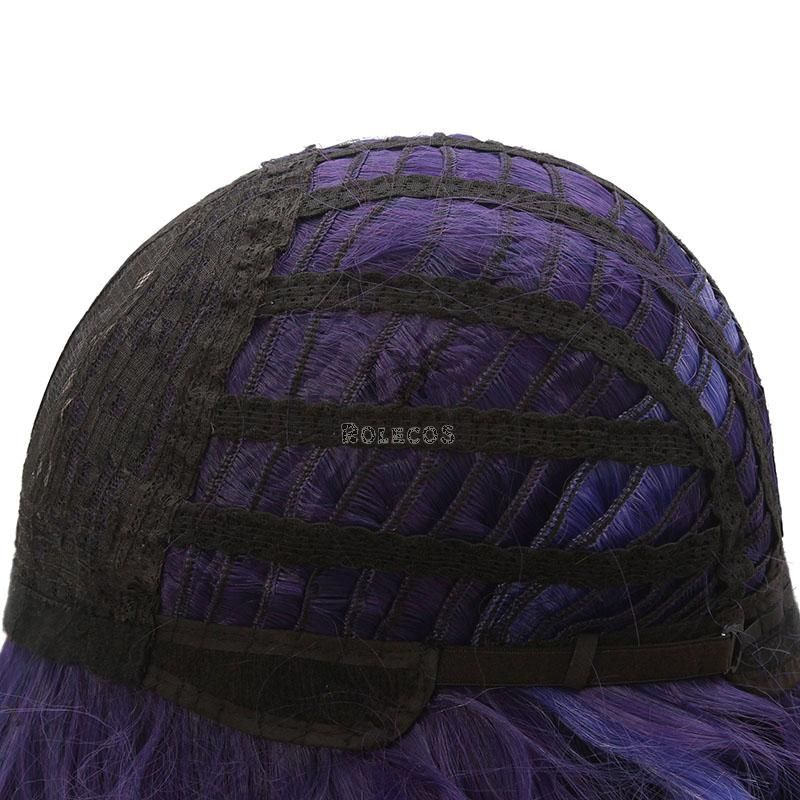 Game Genshin Impact Baal Purple Mided Color Long Cosplay Wigs