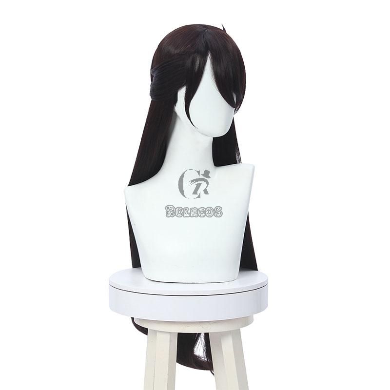 Game Genshin Impact Beidou Brown Long Cosplay Wigs
