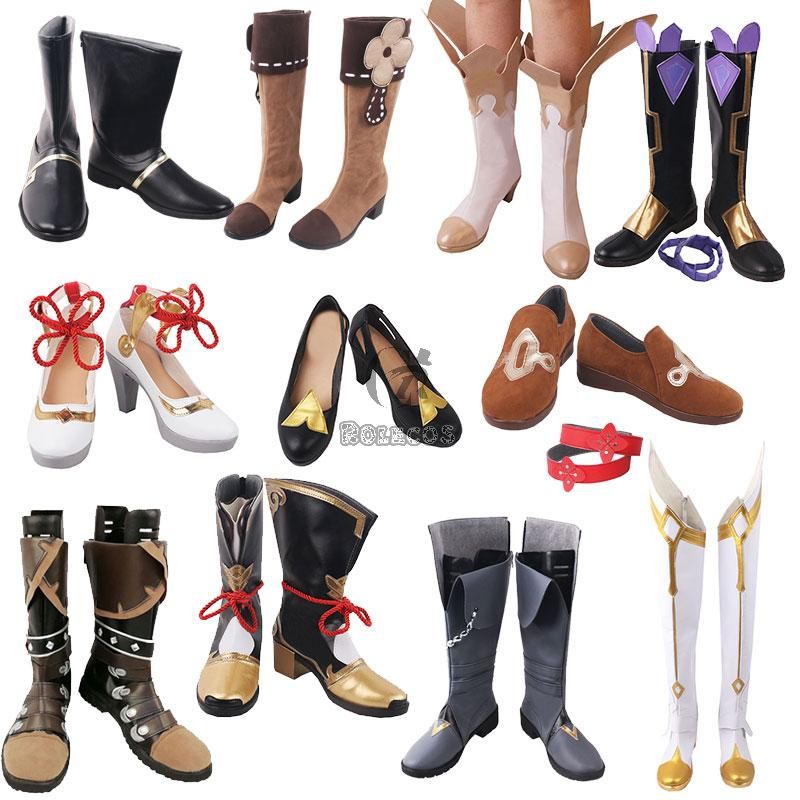 Game Genshin Impact Cosplay Shoes