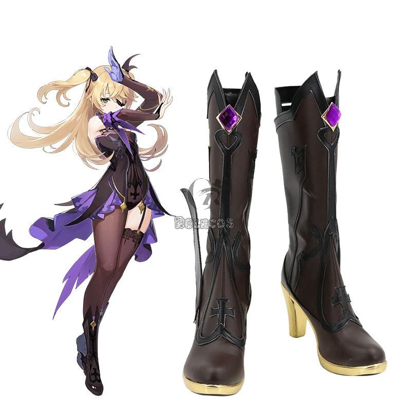 Game Genshin Impact Fischl Cosplay Shoes