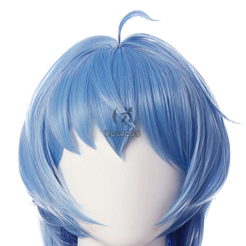 Game Genshin Impact Ganyu Blue Gradient Long Cospaly