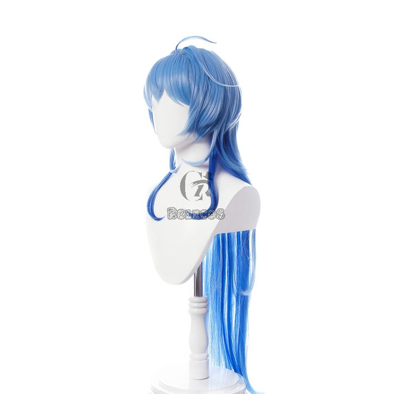 Game Genshin Impact Ganyu Blue Gradient Long Cospaly