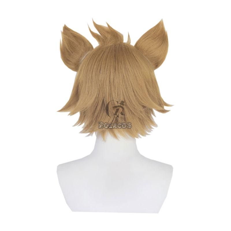 Game Genshin Impact Gorou Brown Mixed Color Cosplay Wigs