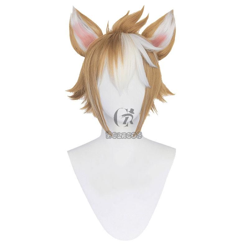 Game Genshin Impact Gorou Brown Mixed Color Cosplay Wigs