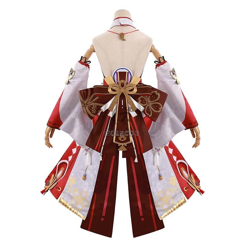 Game Genshin Impact Guuji Yae Cosplay Costume