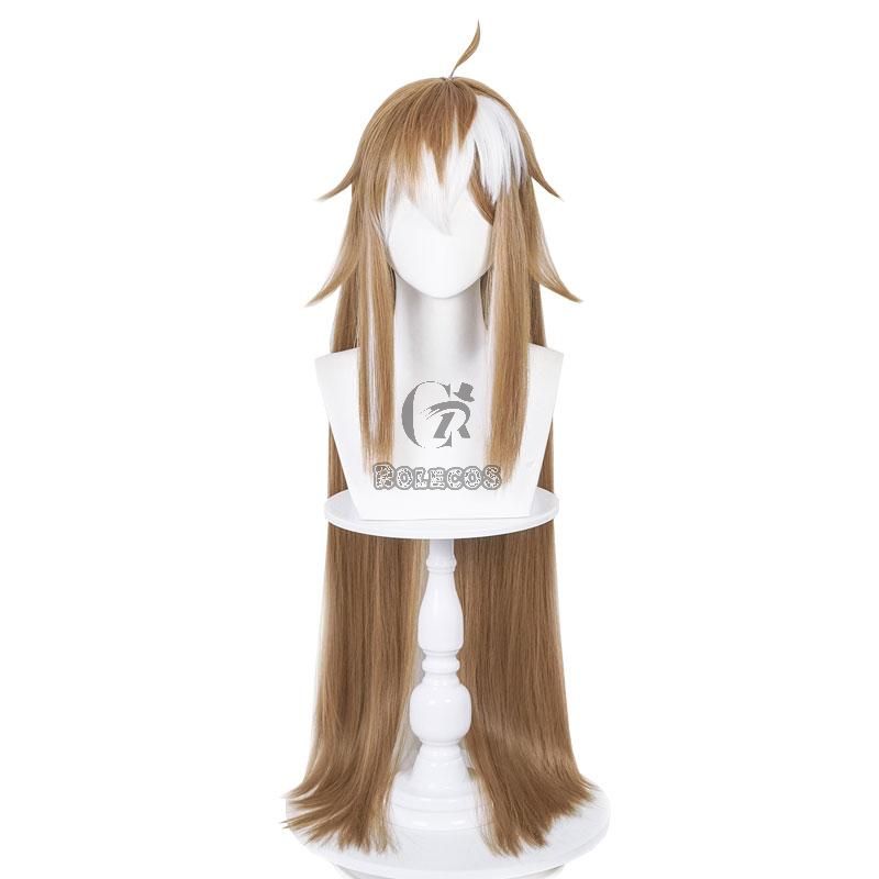 Game Genshin Impact Hina Gorou Brown Mixed Color Long Cosplay Wigs