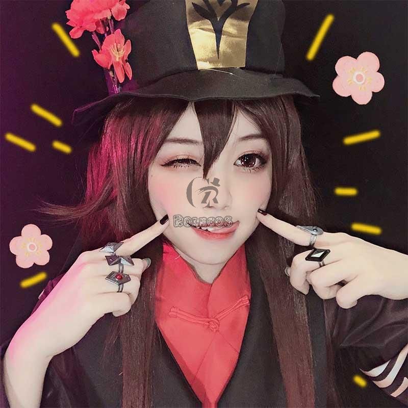 Game Genshin Impact Hu Tao 7 Rings Cosplay Props