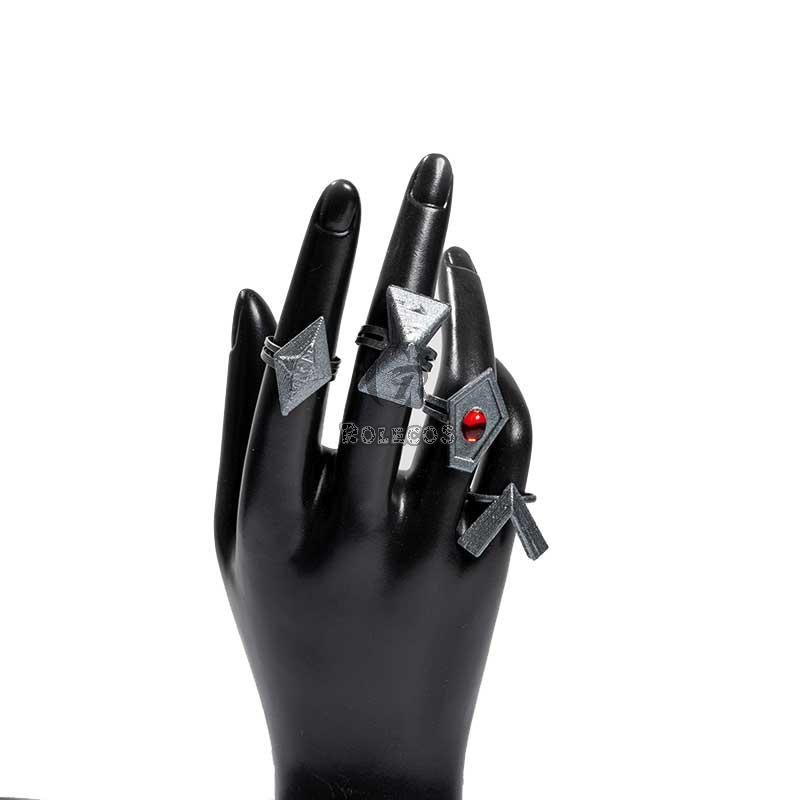 Game Genshin Impact Hu Tao 7 Rings Cosplay Props