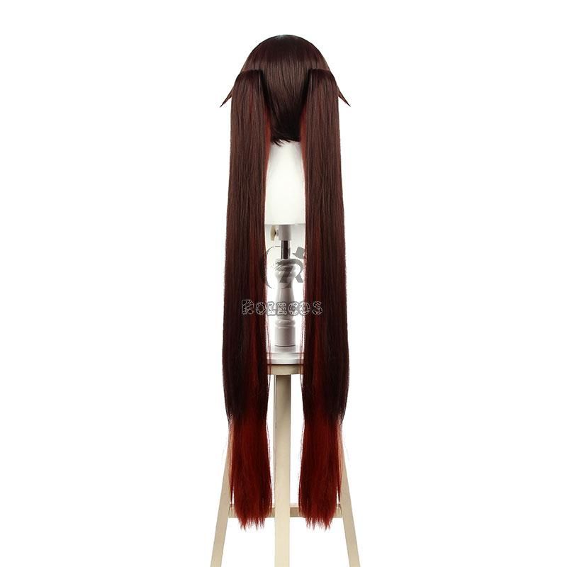 Game Genshin Impact Hu Tao Brown Gradient Cosplay