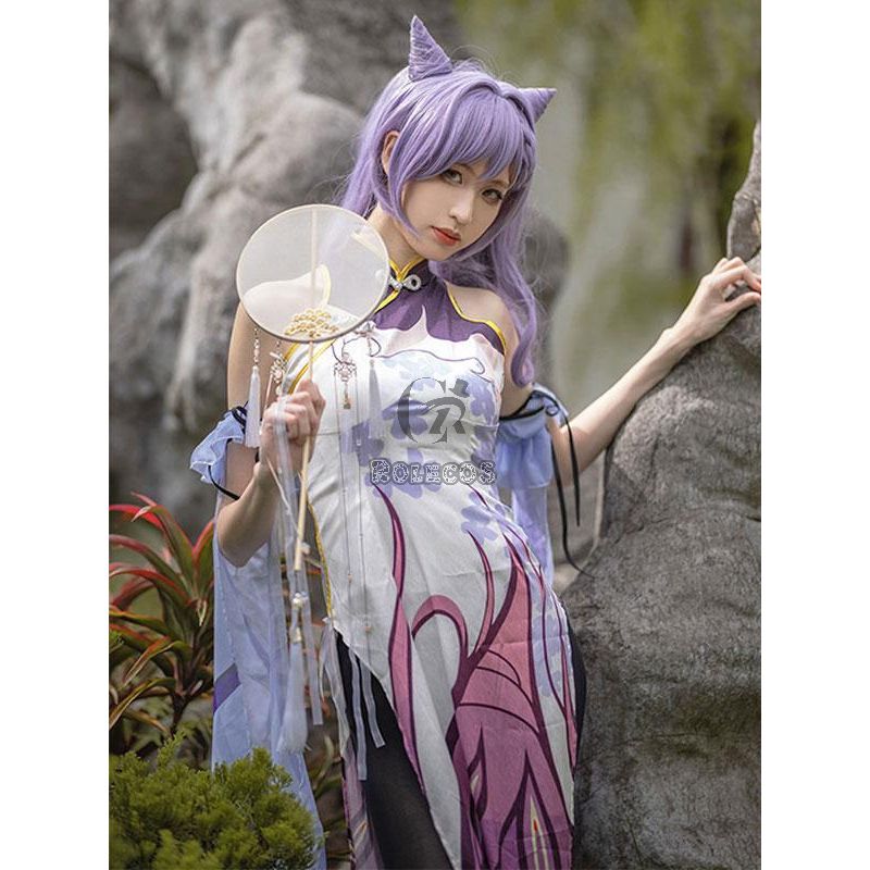 Game Genshin Impact Keqing CheongsamCosplay Costume