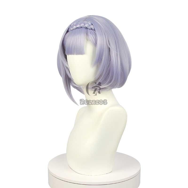 Game Genshin Impact Noelle Purple Braided Cosplay Wigs