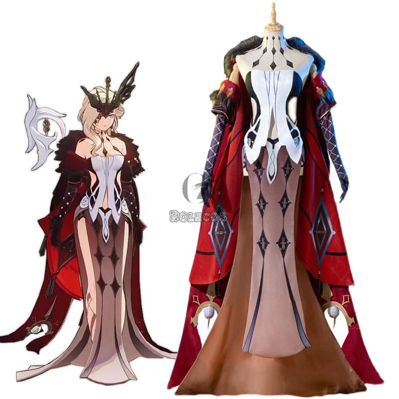 Game Genshin Impact NPC Signora Cosplay 