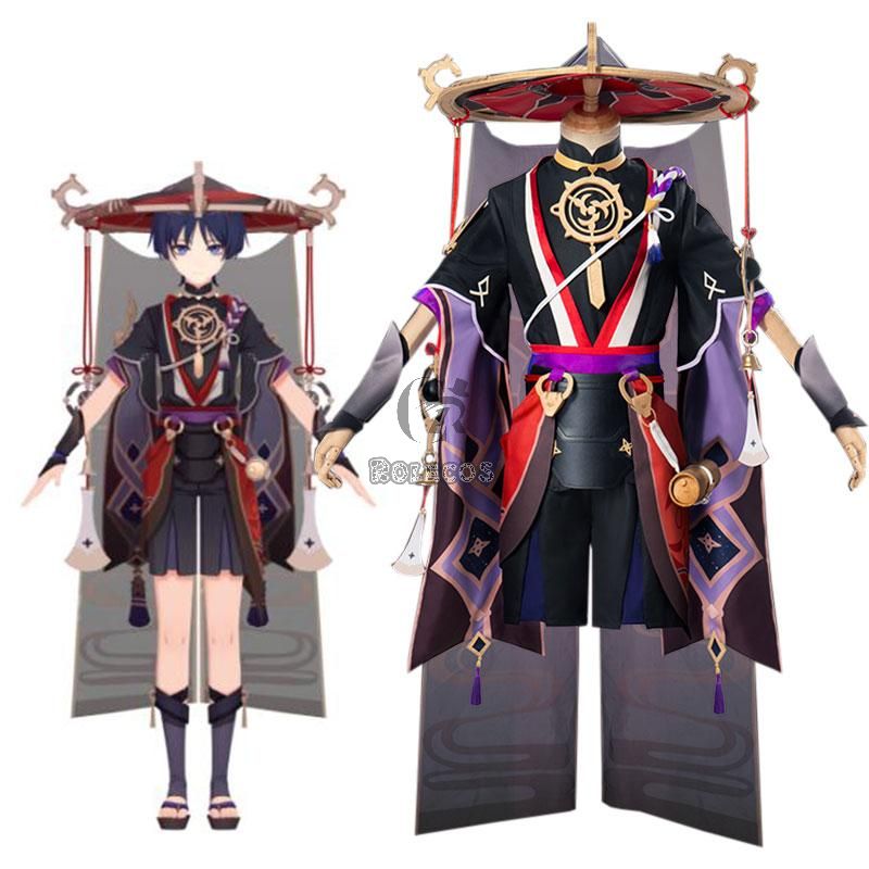 Game Genshin Impact Scaramouche Cosplay Costume