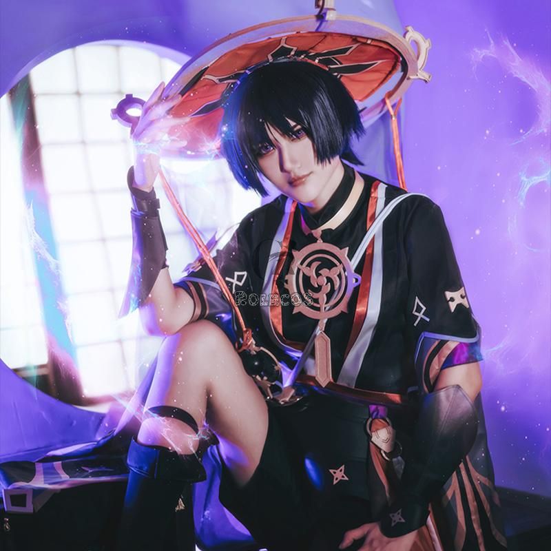 Game Genshin Impact Scaramouche Cosplay Costume
