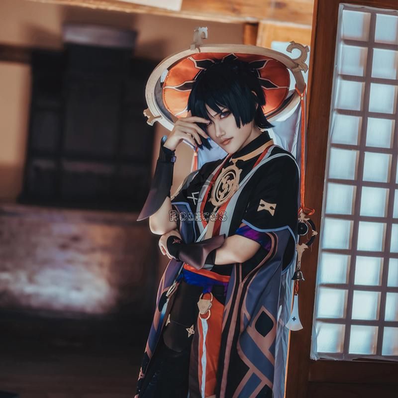 Game Genshin Impact Scaramouche Cosplay Costume