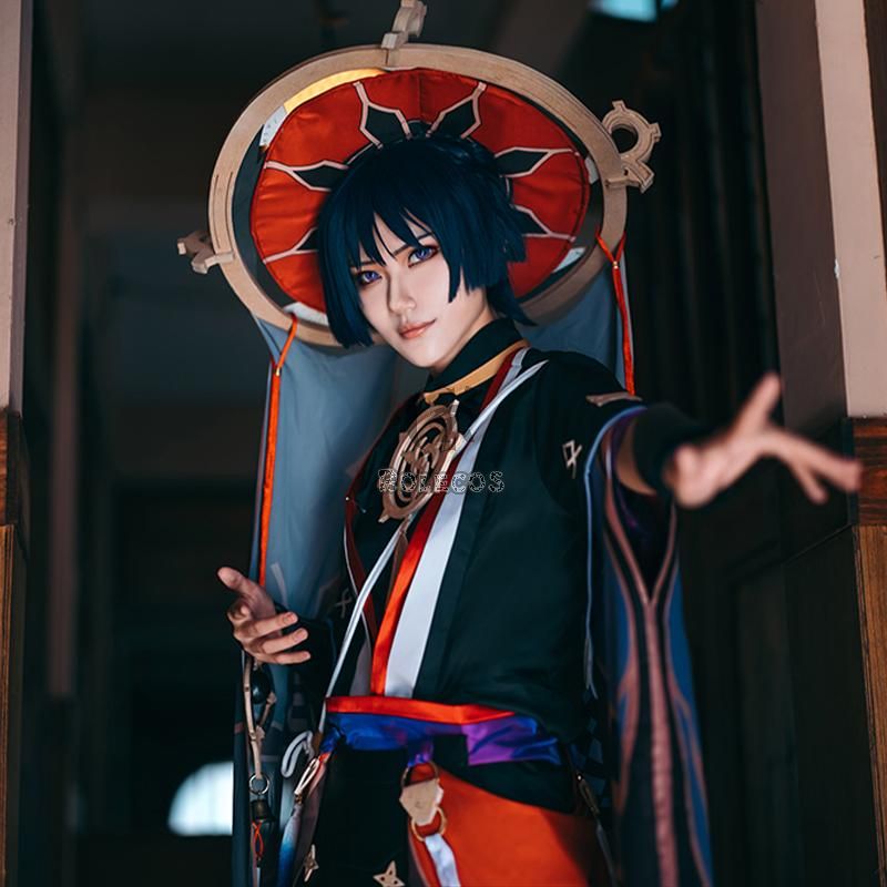Game Genshin Impact Scaramouche Cosplay Costume