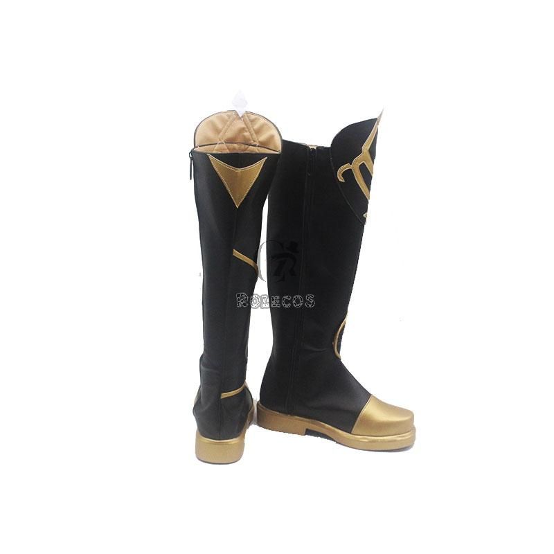 Game Genshin Impact Traveler Aether Cosplay Shoes