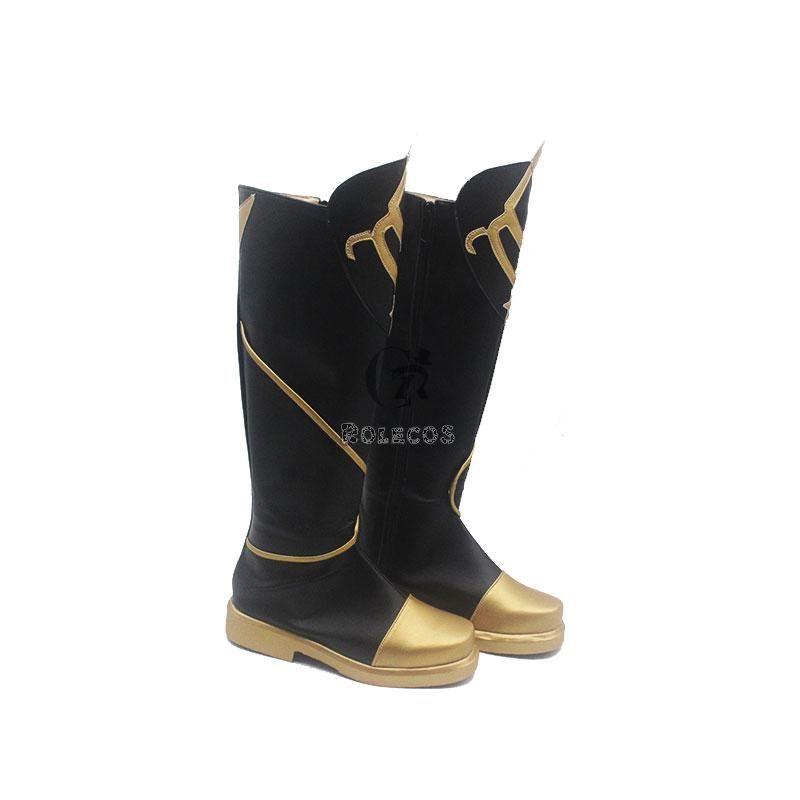 Game Genshin Impact Traveler Aether Cosplay Shoes