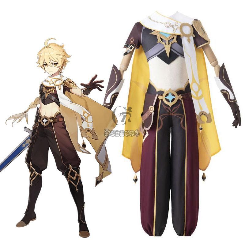 Game Genshin Impact Traveler Male Cosplay Costume