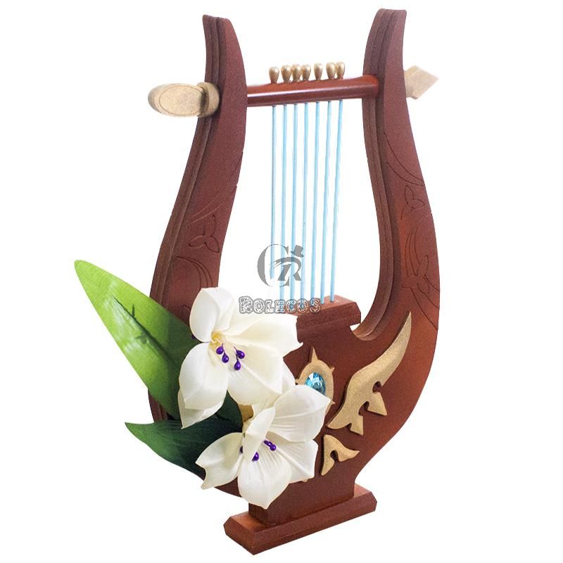 Game Genshin Impact Venti Zither Cosplay Prop 