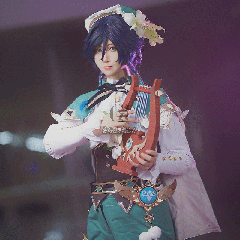 Game Genshin Impact Venti Zither Cosplay Prop 