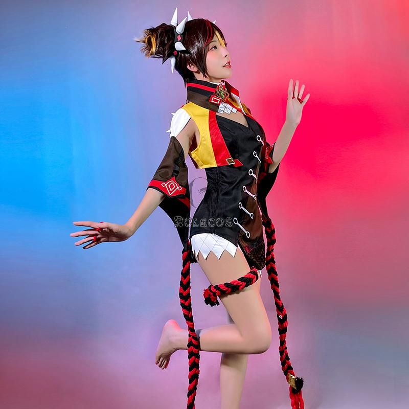 Game Genshin Impact Xinyan Cosplay Costume