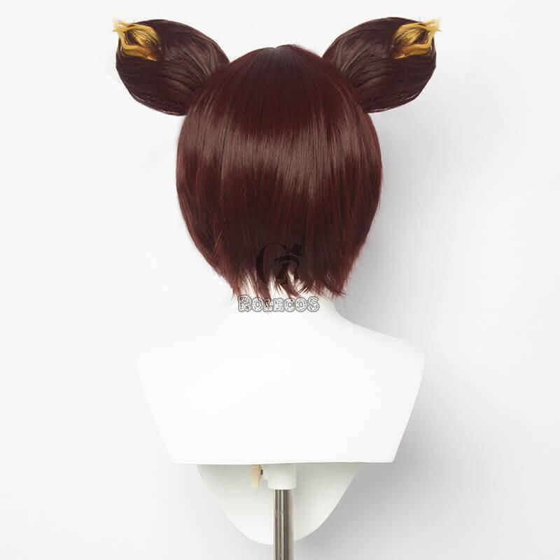Game Genshin Impact Xinyan Mixed Brown Cosplay Wigs