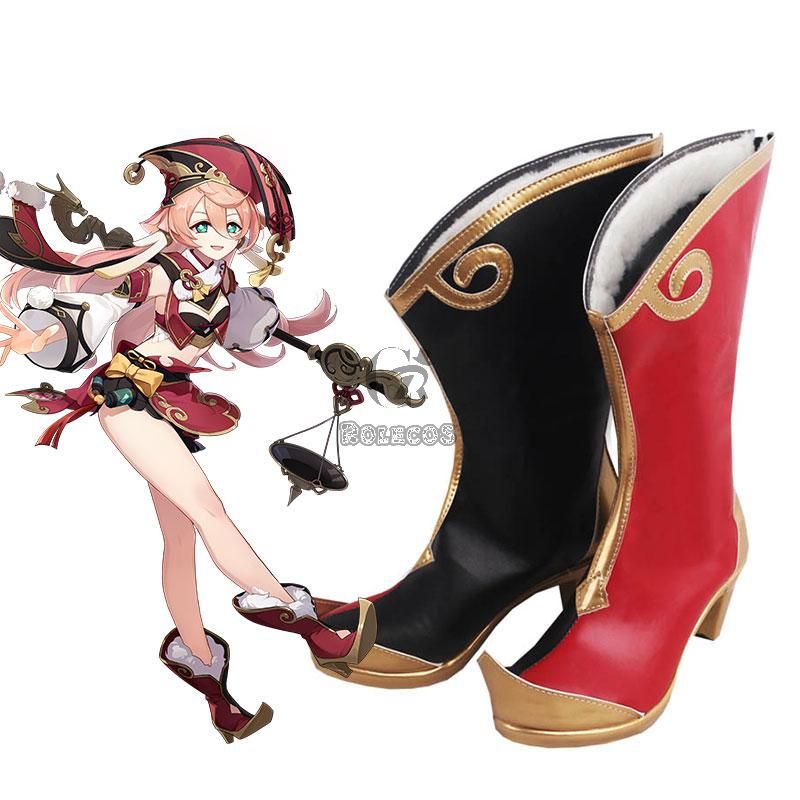 Game Genshin Impact Yanfei  Cospaly Shoes