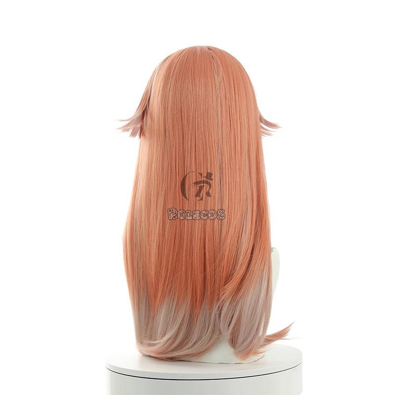Game Genshin Impact Yanfei Pink Mixed White Long Cosplay Wigs